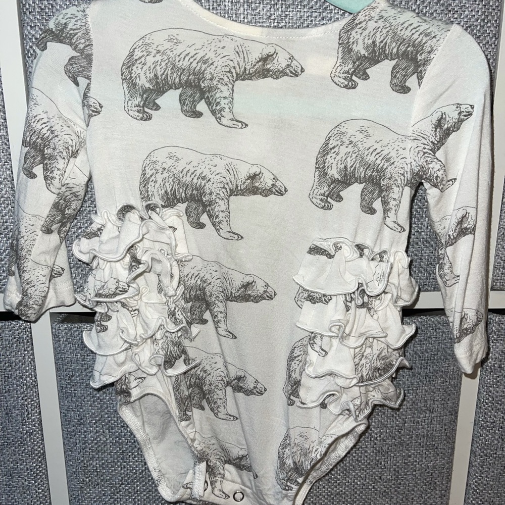 Kate Quinn side ruffle Polar Bear